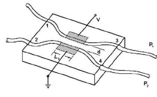 定向耦合器中两耦合波导光功率周期性相互转换示意图   - 广西科毅光通信