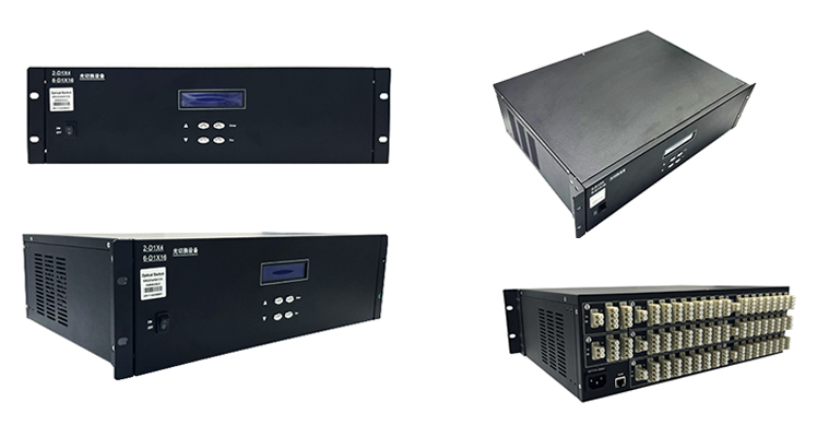 OSW-(6-D1×16+2-D1×4)光交换机整机外观图 - 广西科毅光开关