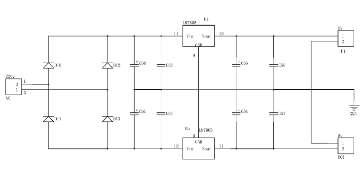 整流降压模块电路原理图 - 广西科毅光通信