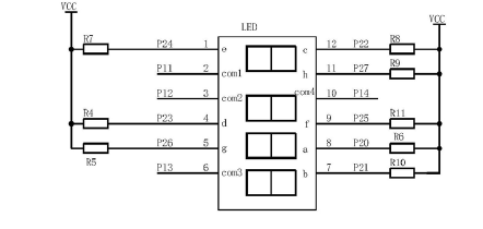 显示模块电路原理图 - 广西科毅光通信