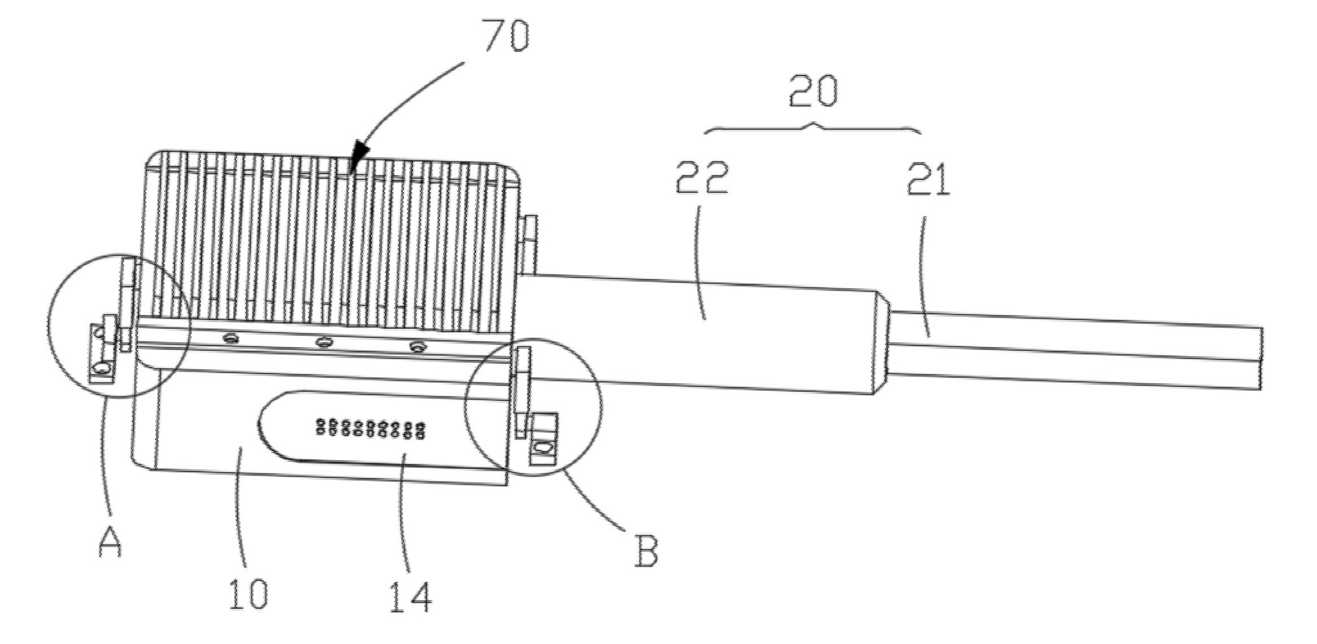 光纤开关整体结构示意图 - 广西科毅光通信