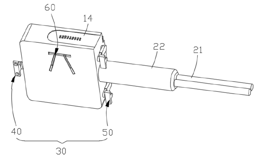 光开关调节组件装配示意图 - 广西科毅光通信