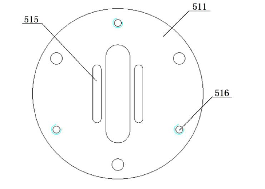 二氧化碳激光光开关调节角度镜座结构主视图