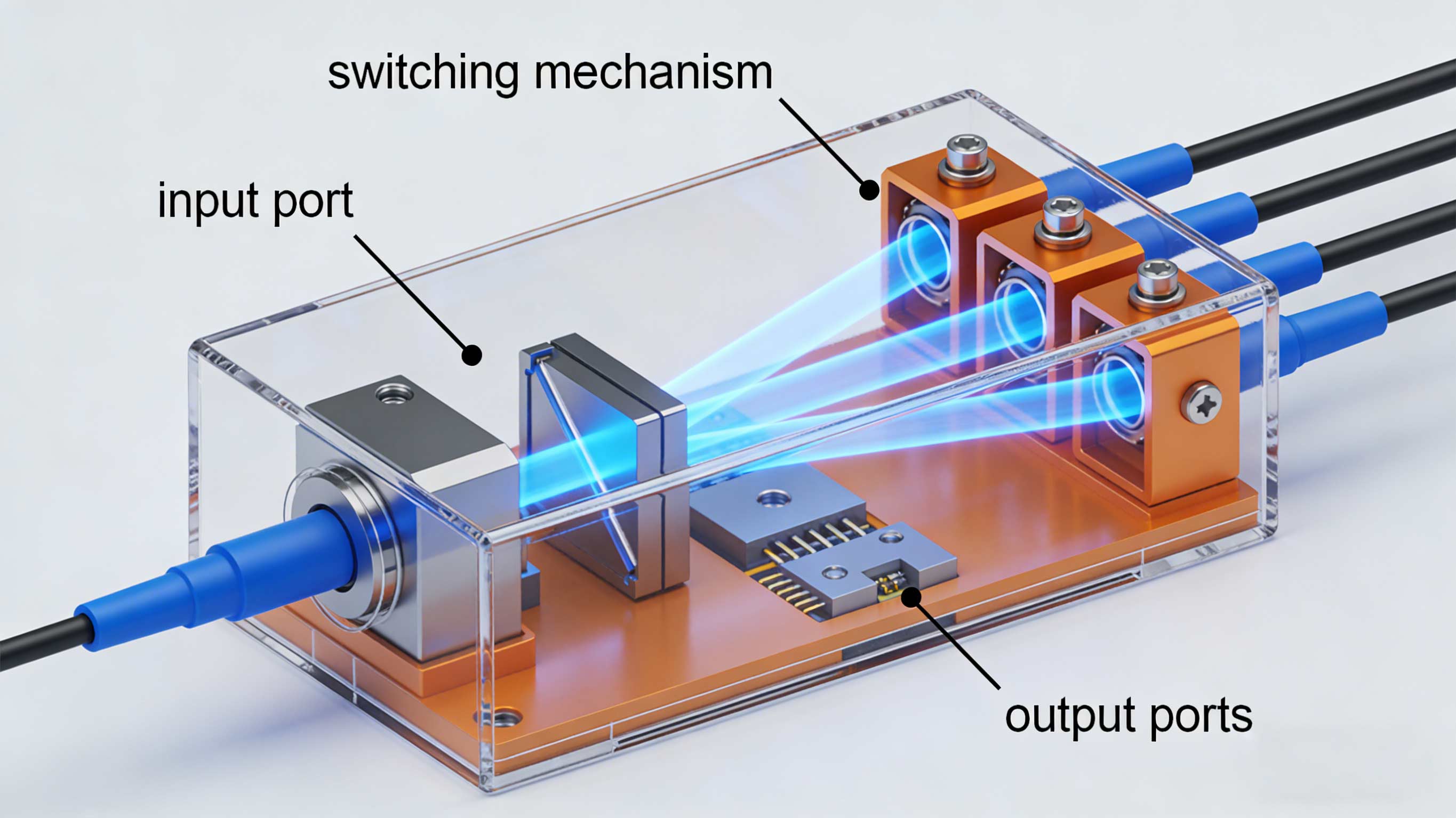 光开关工作原理-光无源器件内部结构图