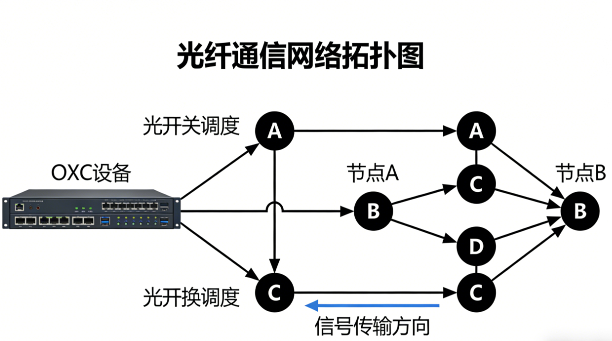 光开关-光纤通信全网光路调度拓扑-广西科毅光通信